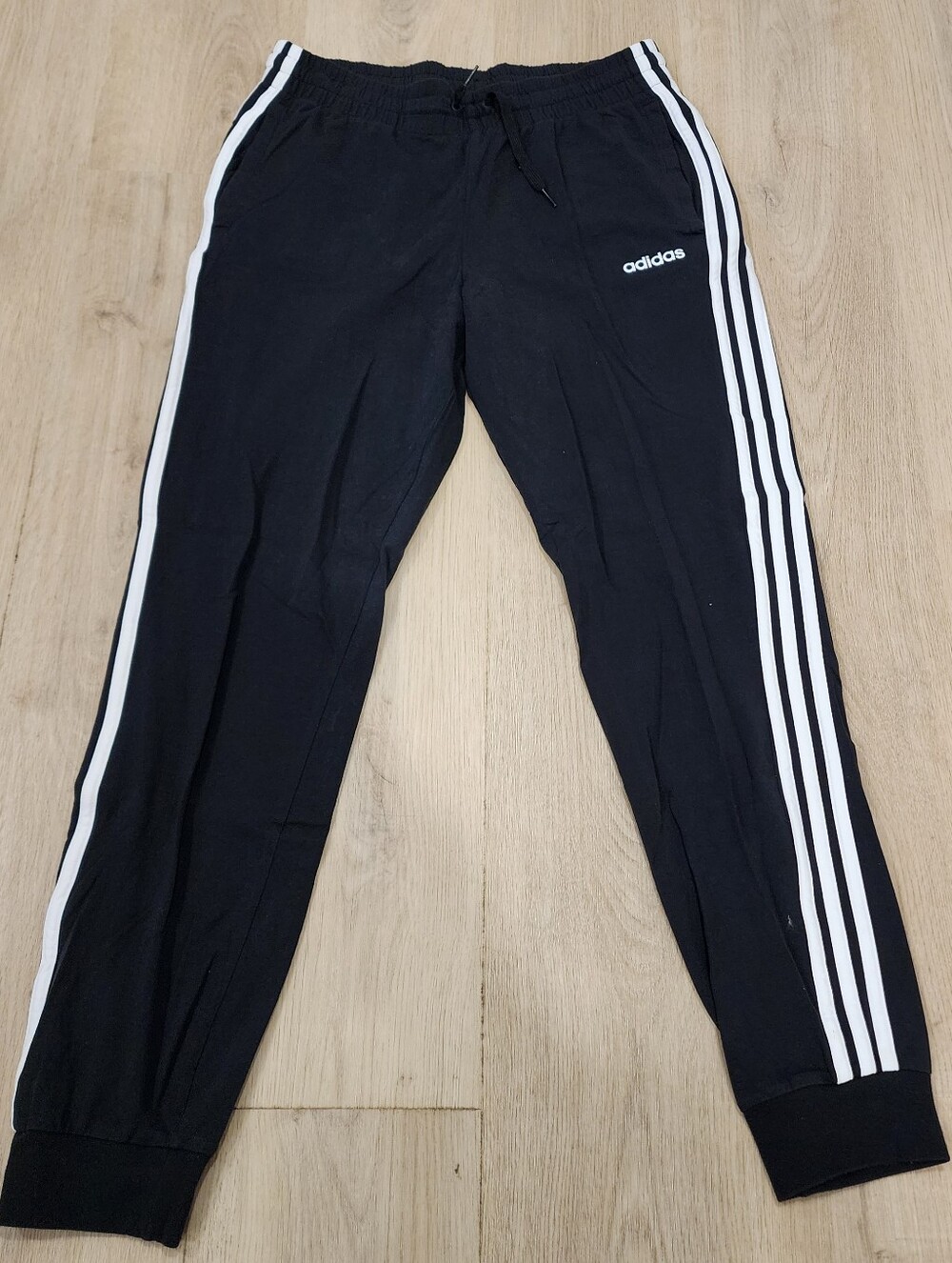 Adidas Jogger Sweatpants Track Pants Womens Medium Athleisure 3 Stripes Tappered